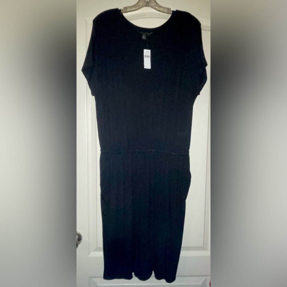 BRAND NEW BANANA REPUBLIC SHORT SLEEVE CINCHED WAIST MIDI DRESS